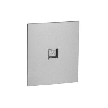 Телефонная роз. RJ11 с/у б/рамки QUATTRO URBAN METAL UNIT (10)