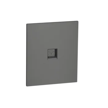 Телефонная роз. RJ11 с/у б/рамки QUATTRO VELVET GREY UNIT (10)
