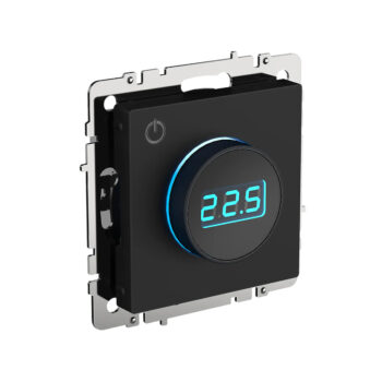 Термостат с инд. "BRITE" черный (1/80)