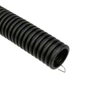 Труба гофр.ПНД d 16 с зондом (100 м) черный UNIТ