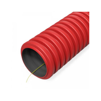 Гофрирофанная двустенная ПНД с протяжкой