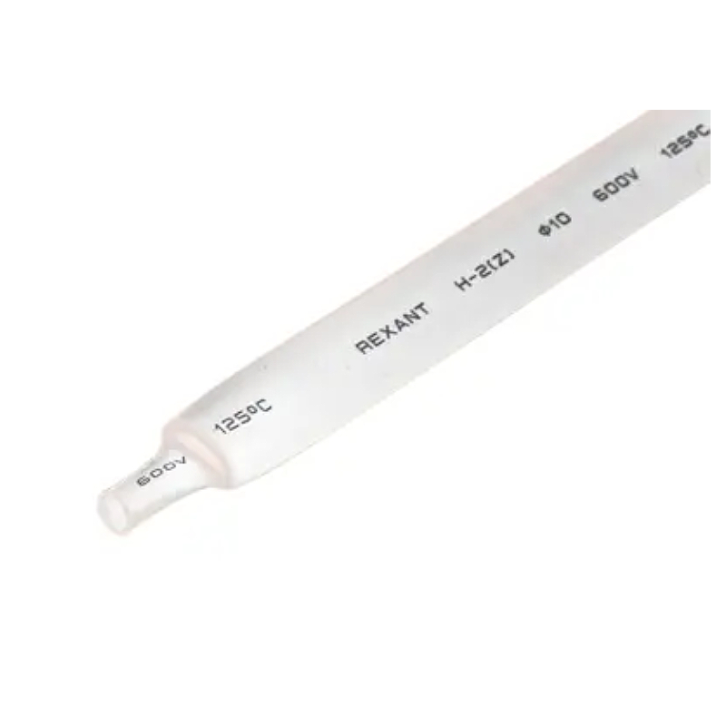 Трубка ТУТ нг 10,0/5,0мм, белая(1м/50 шт) REXANT 21-0001