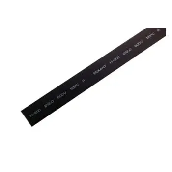 Трубка ТУТ нг 12,0/6,0мм, черная(1м/50 шт) REXANT 21-2006