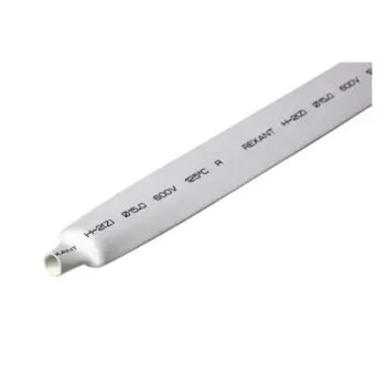 Трубка ТУТ нг 15,0/7,5мм, белая(1м/50 шт) REXANT 21-5001