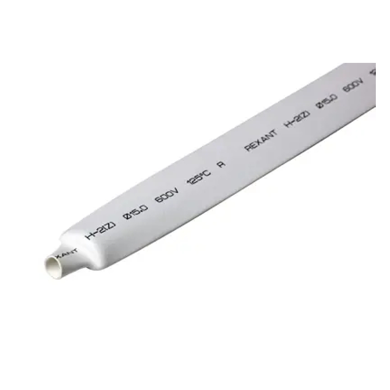 Трубка ТУТ нг 15,0/7,5мм, белая(1м/50 шт) REXANT 21-5001