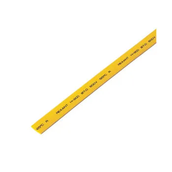 Трубка ТУТ нг 8,0/4,0мм, желтая(1м/50 шт) REXANT 20-8002