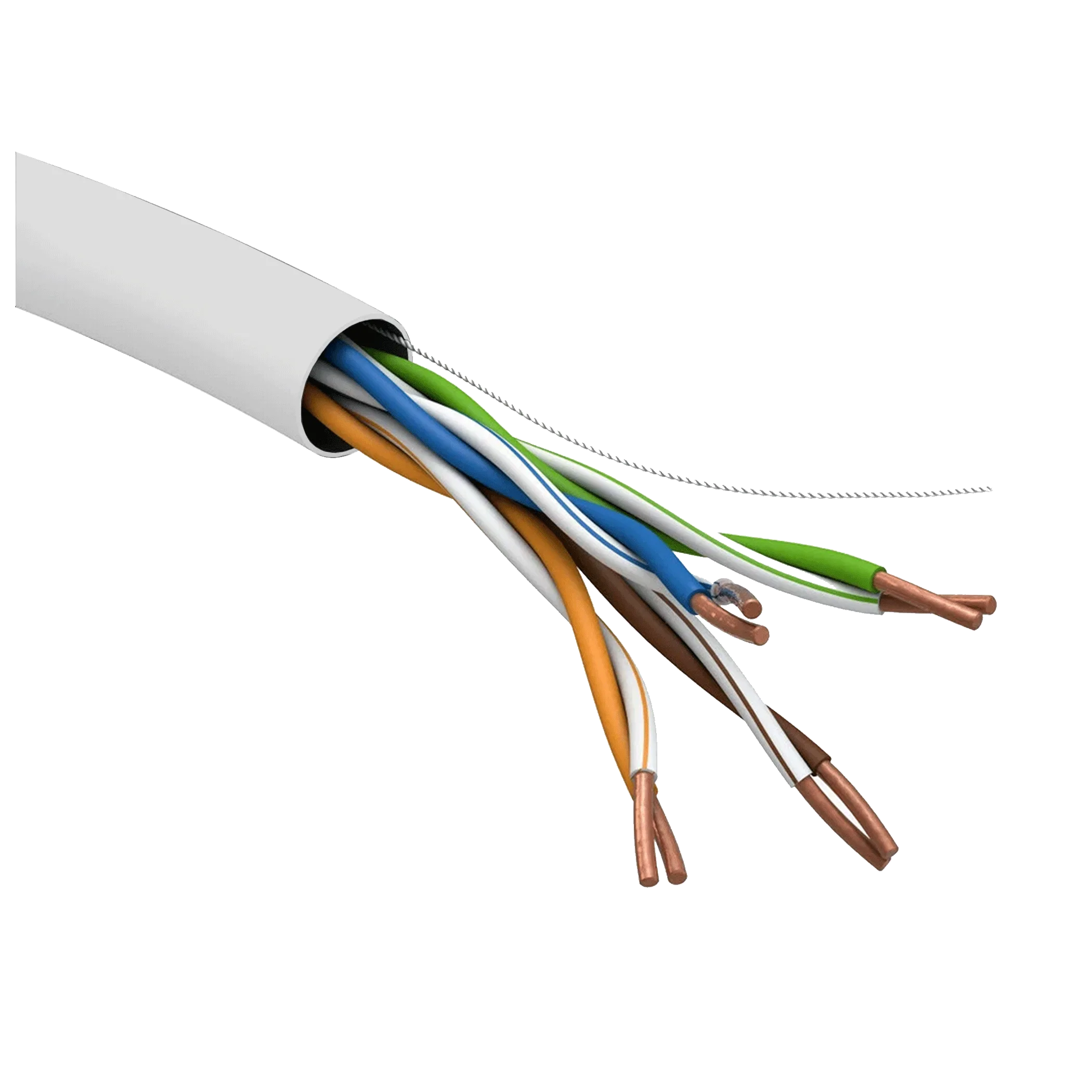 Кабель U/UTP (24 AWG), кат. 5E 4х2х0,48