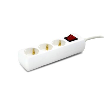 Удлинитель (3места 2р+pe+выкл 3м. 3х1мм2 16A/3,5кВт/220В) UNIT (25) NEW