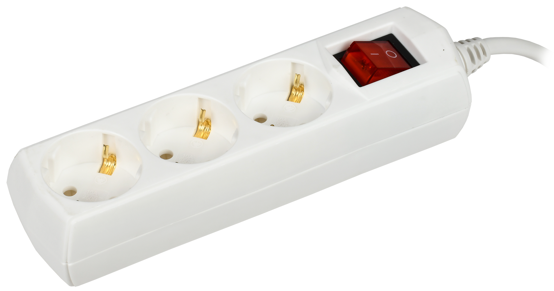 Удлинитель У03В 3 места 2P+PE/5м 3х1мм2 10А/250В Generica E-PRO