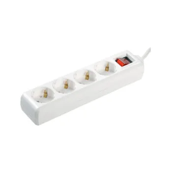 Удлинитель У04К-выкл. 4 места 2P+PE/1,5 метра 3х1мм2 16А/250 IEK E-PRO