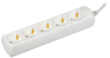 Удлинитель У05 5 мест 2P+PE/1,5м 3х1мм2 10А/250В Generica E-PRO