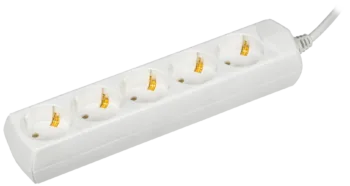 Удлинитель У05 5 мест 2P+PE/5м 3х1мм2 10А/250В Generica E-PRO