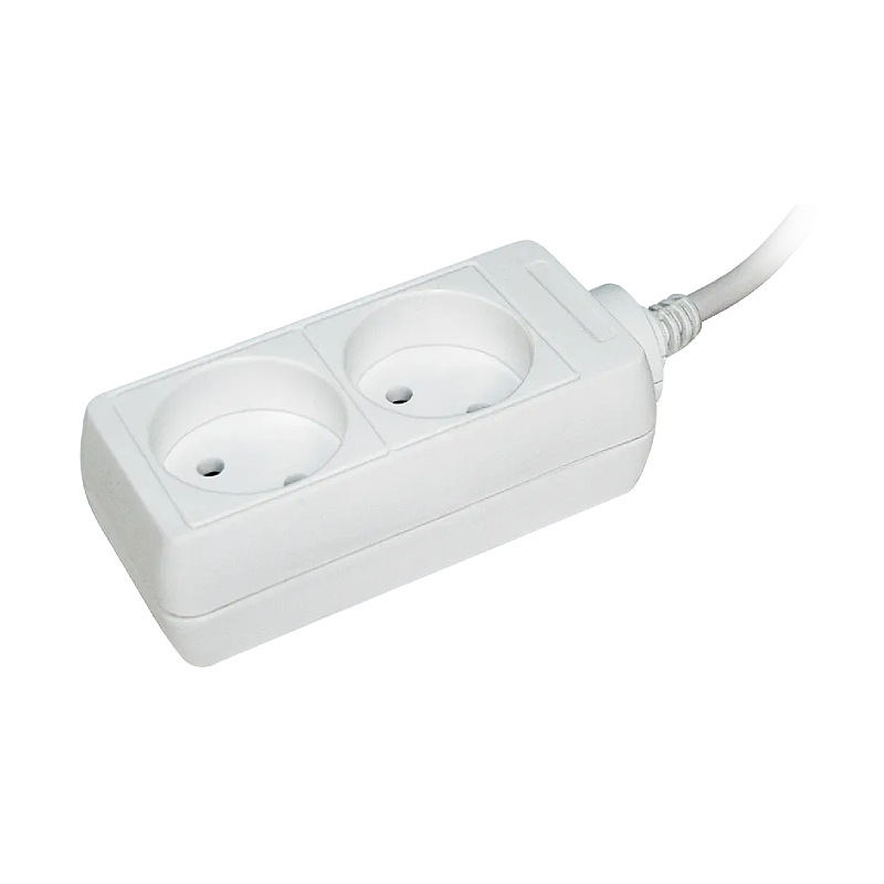 Удлинитель У2 2 места 2P/1,5 метра 2х0,75мм2 10А/250В IEK E-PRO