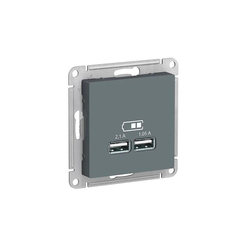 USB Роз. A+A, 5В/2,1 А, 2х5В/1,05 А, механизм, грифель "ATLAS" !!!