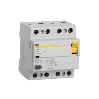 УЗО ВД1-63 (4ф) 40А 30мА IEK  (1/24)