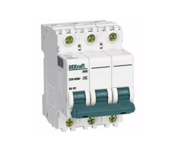 ВА 101 3P  1А 4,5кА С (4)  DEKraft