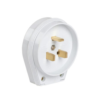 Вилка для плиты ВПпл10-01-Ст з/к 32А белая IEK