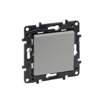 Выкл. 1-кл. с инд. 10А б/рамки, авт.клеммы, NLST алюминий 863311 Legrand (10)