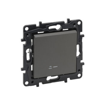 Выкл. 1-кл. с инд. 10А б/рамки, авт.клеммы, NLST сталь 863411 Legrand (10)