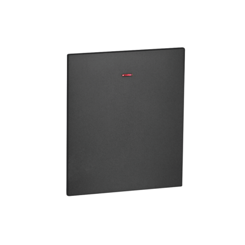 Выкл. 1 кл с инд 10А с/у б/рамки QUATTRO ULTIMA BLACK UNIT (10)