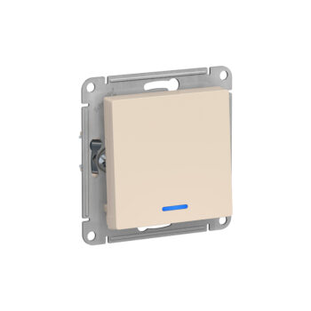 Выкл 1 кл с подсветкой сх.1а 10АХ механизм бежевый ATLASDESIGN
