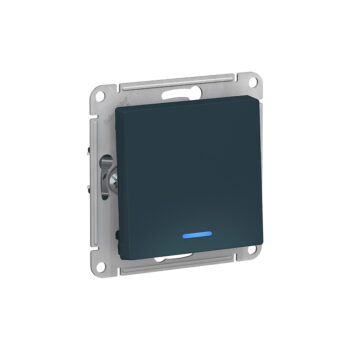 Выкл 1-кл с подсветкой, сх.1а, 10АХ, механизм, изумруд "ATLAS"