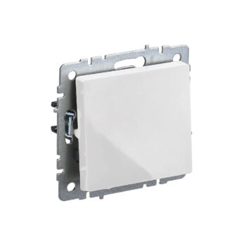 Выкл. 1-кл. самовозвратн. 10А "BRITE" белый (1/100)