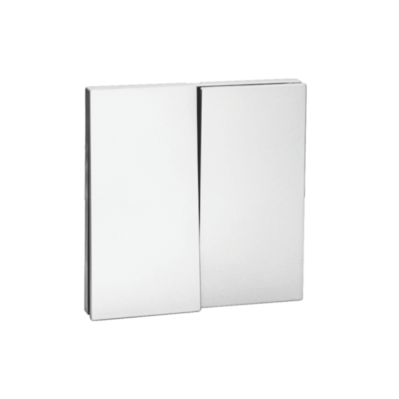 Выкл. 2 кл 10А с/у QUATTRO ARCTIC WHITE UNIT (10)