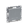 Выкл. 2-кл. с инд. 10А б/рамки, авт.клеммы, SUNO алюминий 721315 Legrand (5)