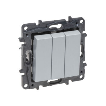 Выкл. 3-кл. 10А б/рамки, авт.клеммы, NLST алюминий 863303 Legrand (5)