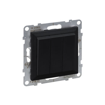 Выкл. 3-кл. 10А б/рамки, авт.клеммы, SUNO антрацит 721403 Legrand (5)