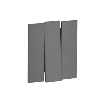 Выкл. 3 кл 10А с/у б/рамки QUATTRO VELVET GREY UNIT (10)