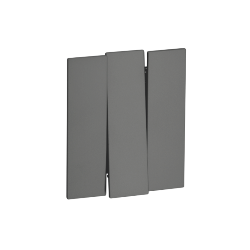 Выкл. 3 кл 10А с/у б/рамки QUATTRO VELVET GREY UNIT (10)