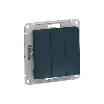 Выкл 3-кл, сх.1+1+1, 10АХ, механизм, изумруд "ATLAS"