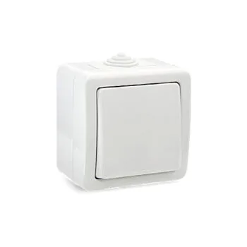 Выключатель 1кл о/у белый IP54 TERRA (100/10/1) UNIT NEW