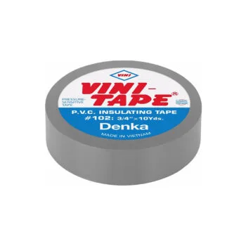 Японская Изолента #102 ПВХ серая Vini Tape (10)(500)