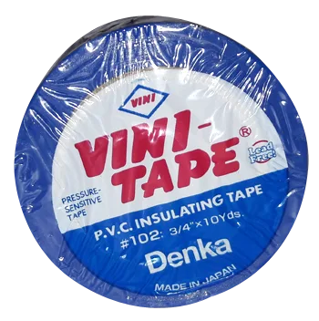 Японская Изолента #102 ПВХ синяя Vini Tape (10)(500)