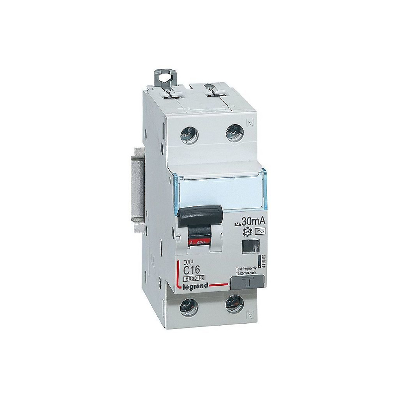 411002 УЗО АВДТ DX3 (1П+Н) 16А (30мA-AC) Legrand (1)