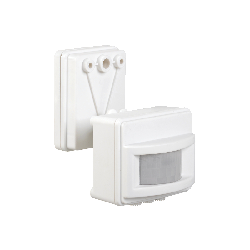 Датчик движения ДД 017 белый, макс. нагрузка 1100Вт, угол обзора 120град., дальность 12м, IP44 IEK