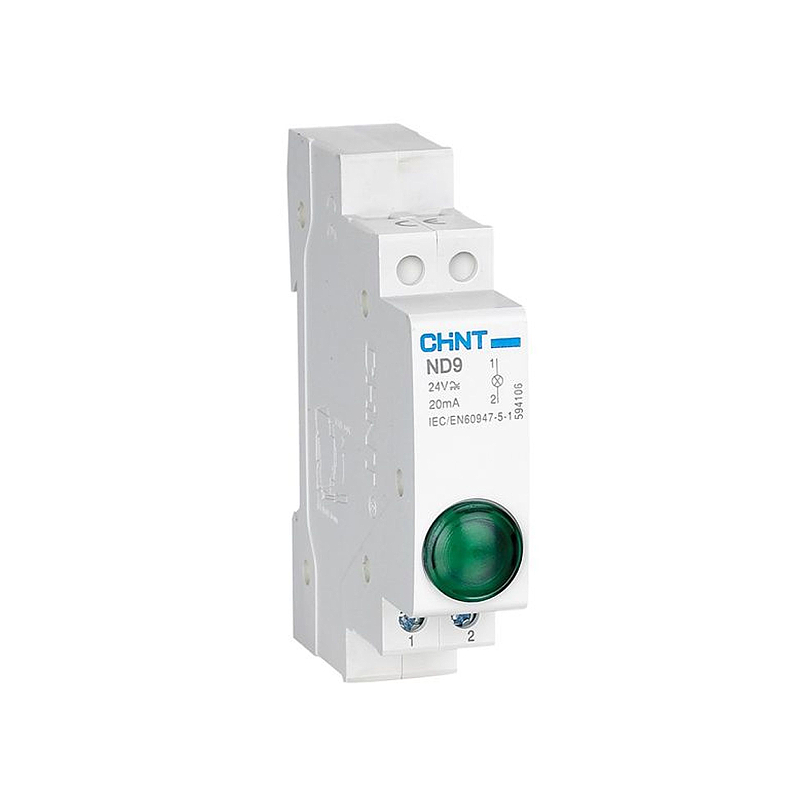 Индикатор ND9-1/g  зеленый, AC/DC230В (LED)   594108 CHINT (12/180)