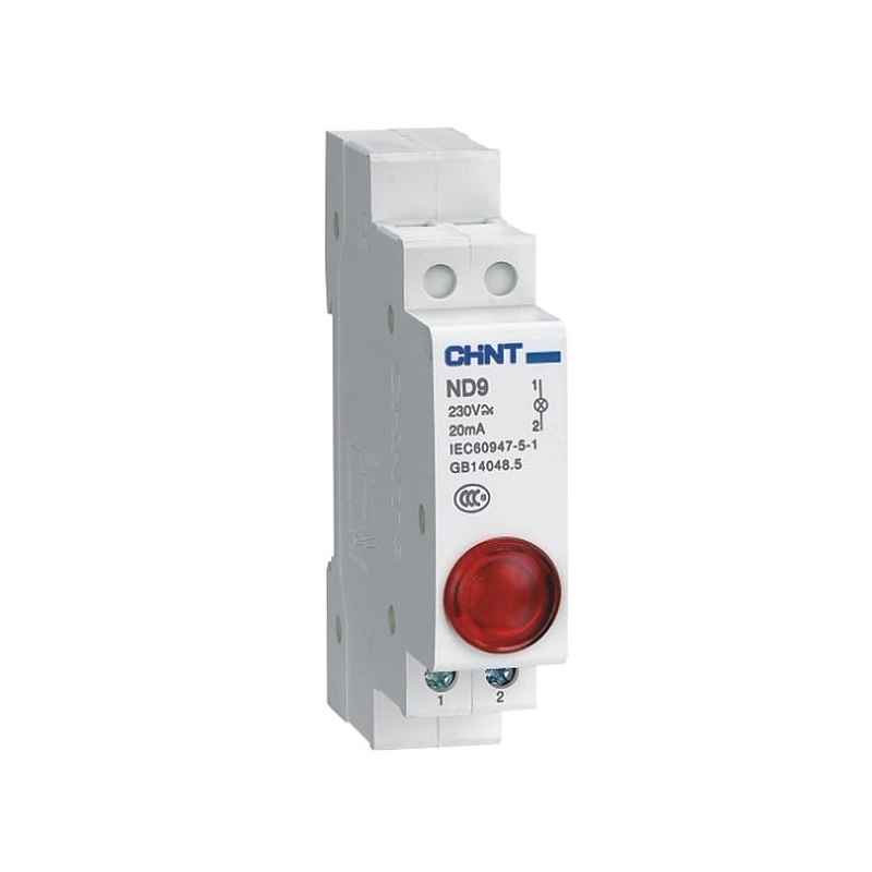 Индикатор ND9-1/r  красный, AC/DC230В (LED)   594113 CHINT (12/180)