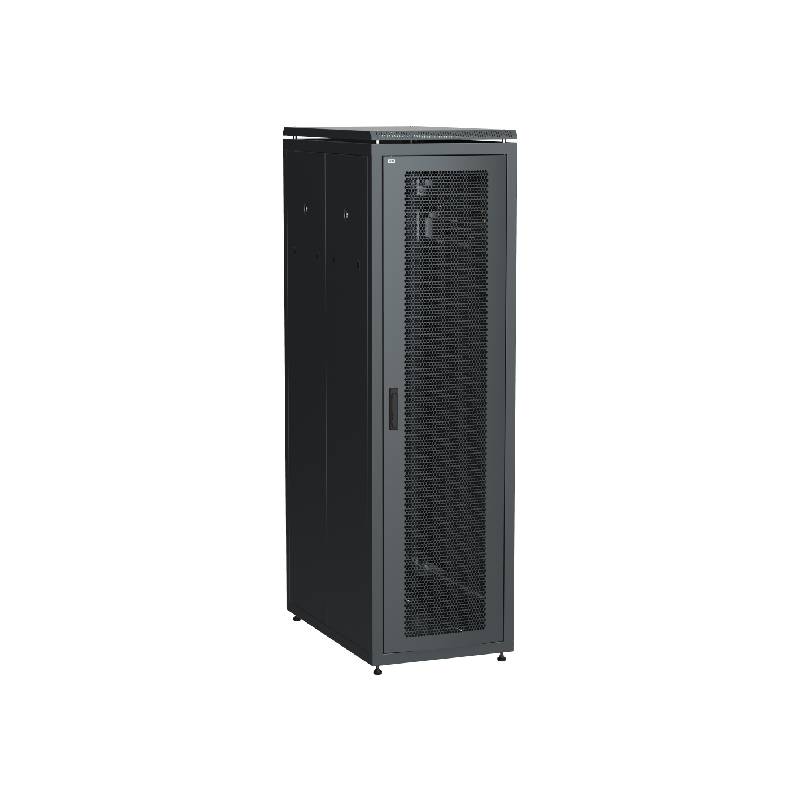 ITK Шкаф сетевой 19" LINEA N 42U 600х1000 мм перфорированные двери черный IEK  E-PRO