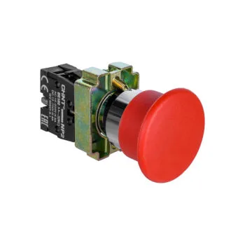 Кнопка управления "Грибок" Φ40мм (2) с самовоз NP2-BC42 б/подс крас 1НЗ IP40 574846 CHINT (10/120)