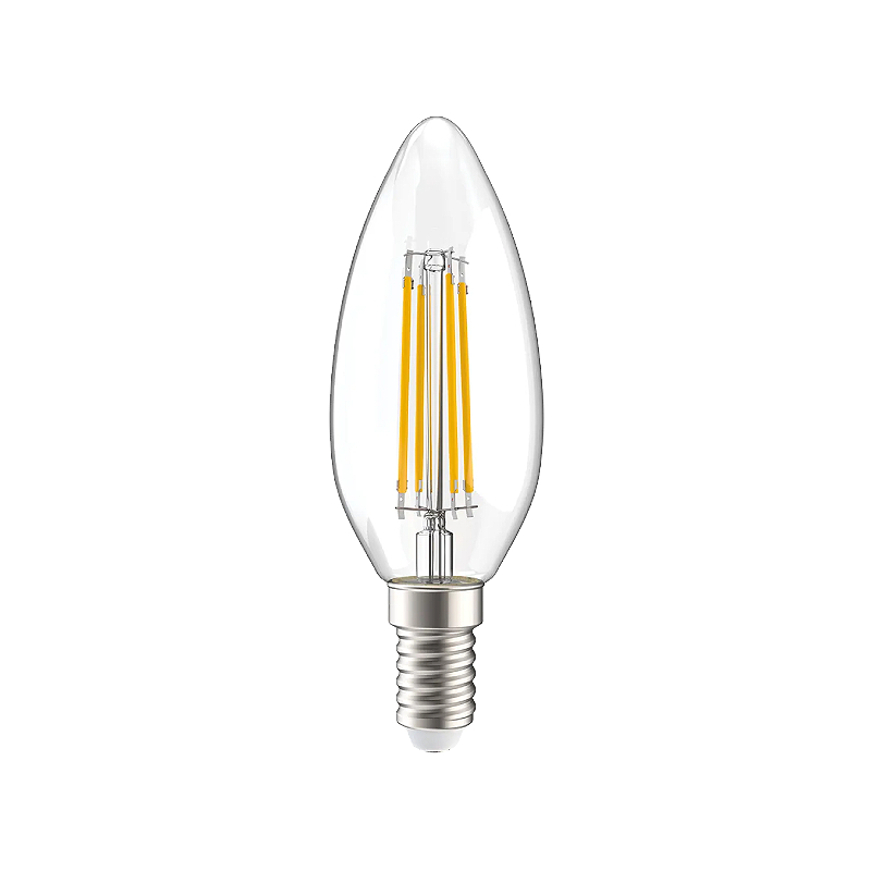 Лампа филаментная LED C35 свеча прозр. 7Вт 230В 4000К E14 серия 360° IEK