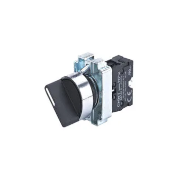 Переключатель NP2-BD21, 2 положения с фиксацией, 1НО IP40 574847 CHINT (10/120)
