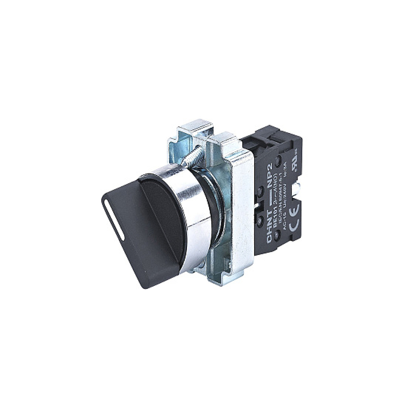 Переключатель NP2-BD21, 2 положения с фиксацией, 1НО IP40 574847 CHINT (10/120)
