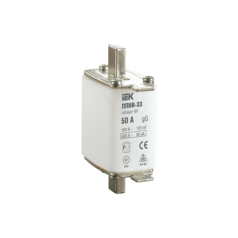 Предохранитель ППНИ-33, габарит 0, 50А IEK E-PRO