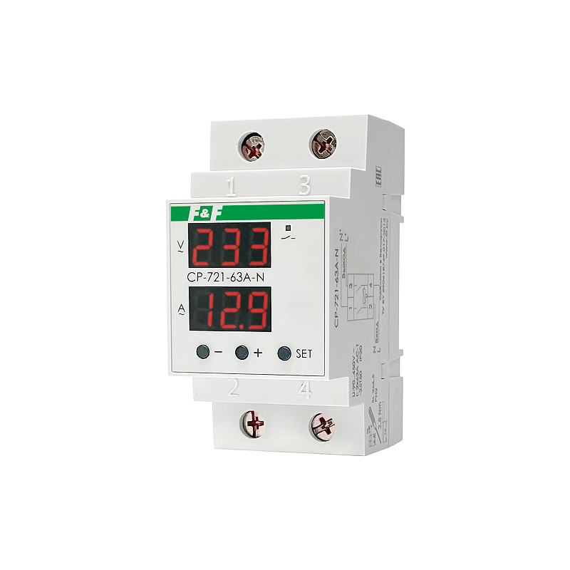 Реле контроля напряжения CP-721-N, 90-450В, 2NO, 63А F&F