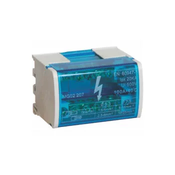 Шина "N" нулевая ШНК L+PEN 2х7 100А на DIN-рейку в корпусе UNIT NEW