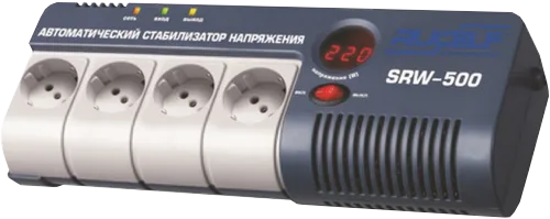 Стабилизатор SRW-500-D (0,5кВА) H/1 фазн.релейный напольный RUCELF (1)
